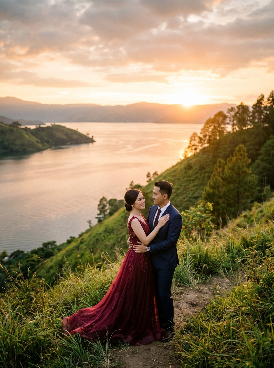 Senja di Tao Toba